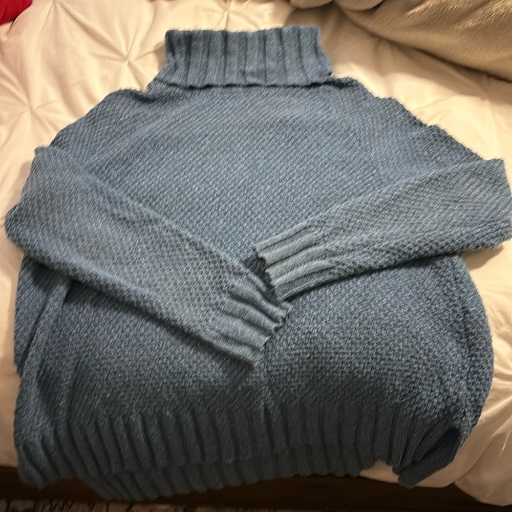 Slate blue Patagonia turtleneck sweater